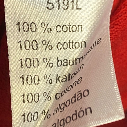Lacoste long sleeve polo shirt like new, size L, red