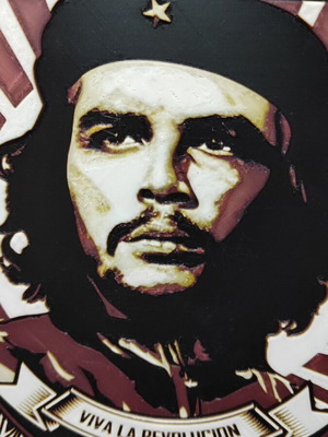Τρισδιάστατη εκτύπωση κάδρο Che Guevara καινούργιο