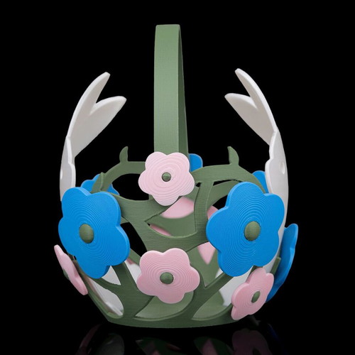 Easter Spring Egg Basket 3D Printed New Decorative