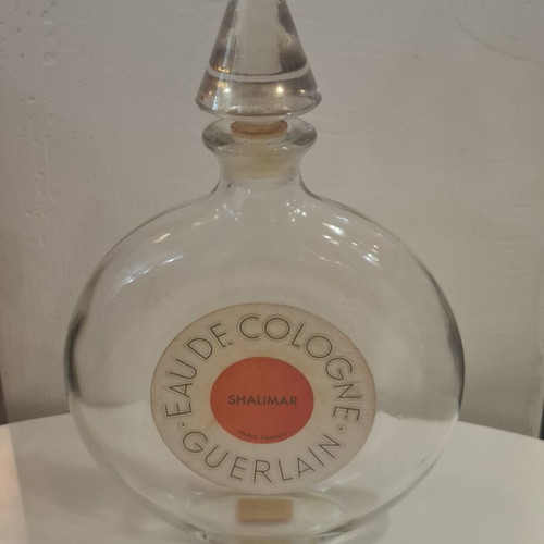 Guerlain Shalimar Eau De Cologne Bottle extra large used vintage