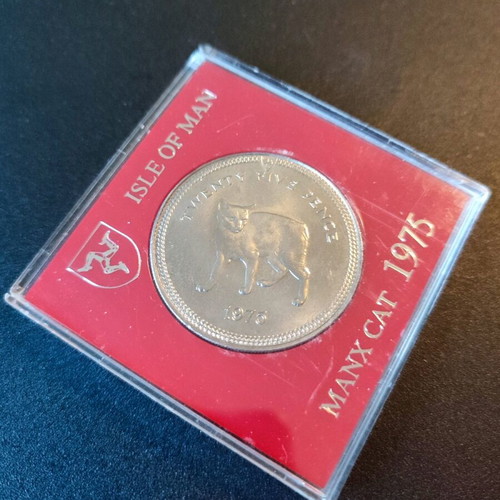 25 Pence Elizabeth II Manx Cat coin new