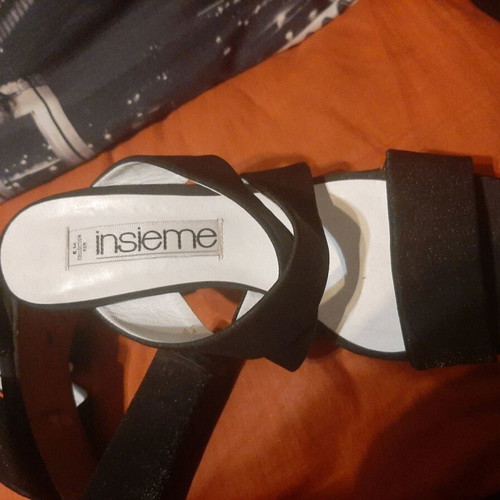 Insieme black sandals like new, high heels, size 39