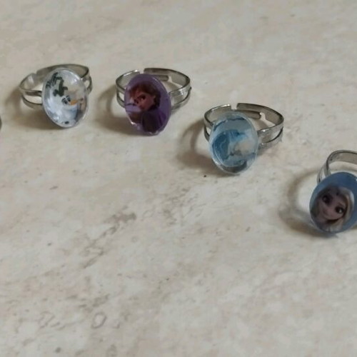 Frozen H&M children's rings like new, pack of 5