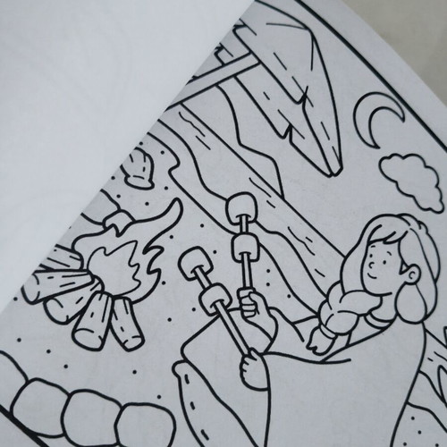 Girl Getaway Summer Coloring Book new, 24 pages