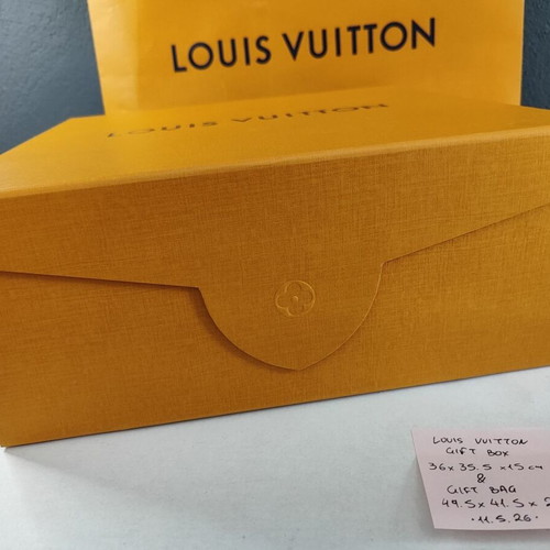 Louis Vuitton empty gift box and paper bag used
