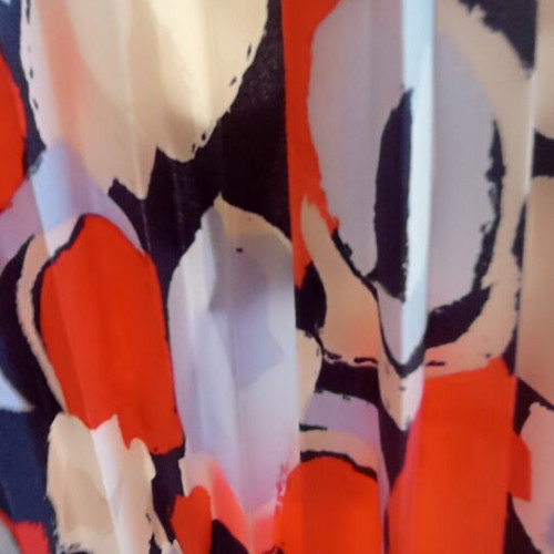 Tom Tailor pleated skirt with elastic waist size large like new multicolor