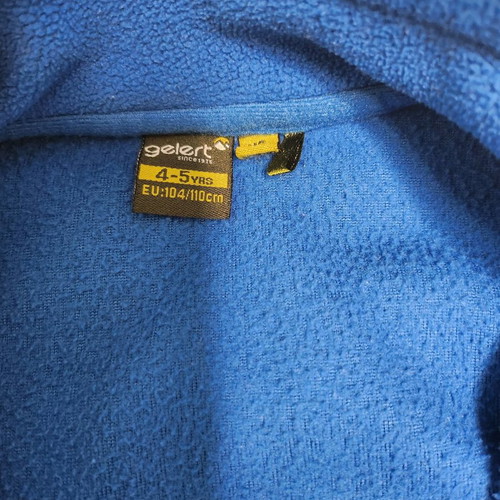 Fleece jacket with zipper used, size 4-5 (104/110cm)
