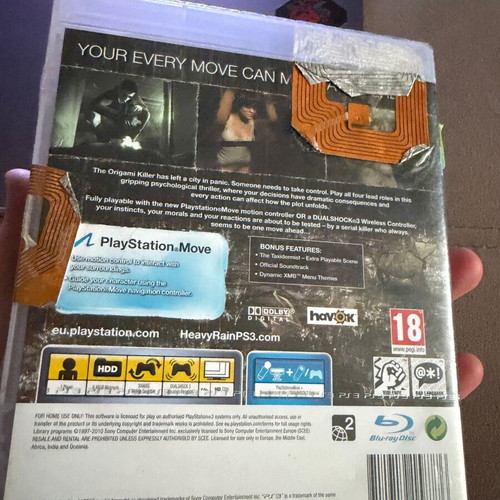 Heavy Rain Move Edition PS3 game new, factory sealed