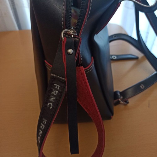 Franco leather women's bag used, black backpack style