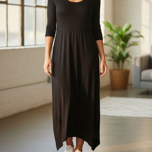 Ossigeno asymmetric dress like new, black, size M
