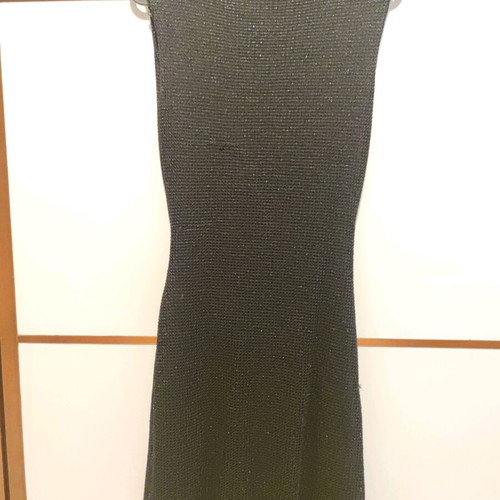 Black mini dress with open back like new, size S