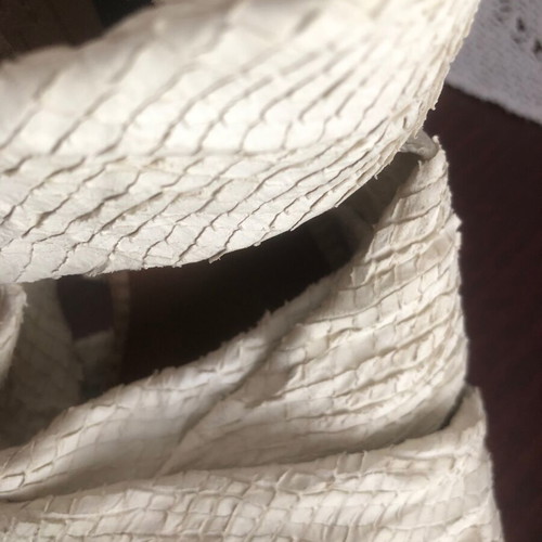 Zara leather sandals like new, white, snake skin effect, size 38
