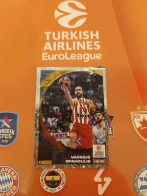 Vassilis Spanoulis Euroleague Panini Stickers 2024-25 καινούργιο
