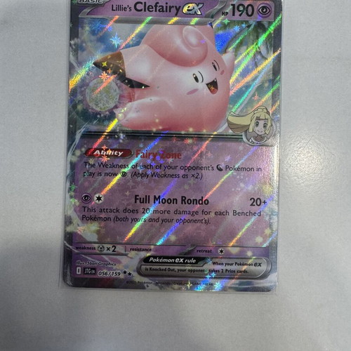 Lillie's Clefairy ex Journey Together Pokemon TCG card new
