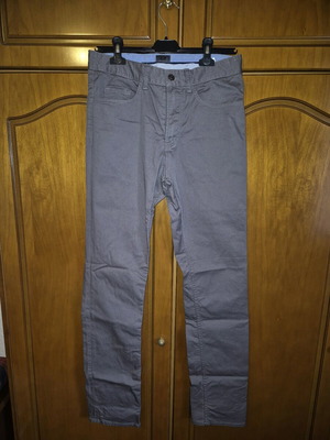 H&M men's slim fit pants gray new, size XS