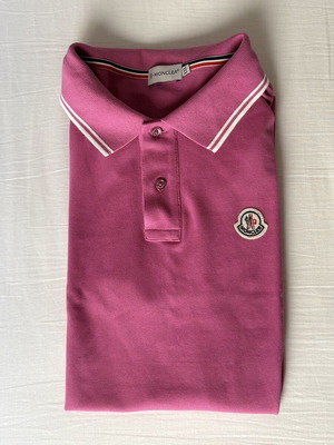 Moncler Pink Men's Polo Shirt like new XXL