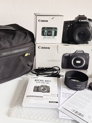 Canon EOS 80D DSLR фотоапарат с обектив EF 50mm f/1.8 STM