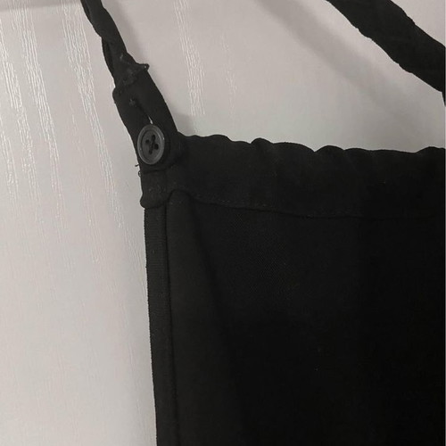 Black fabric playsuit like new, size M