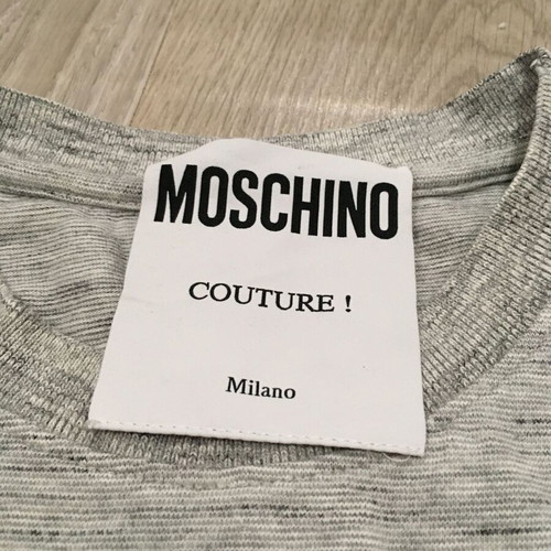 Moschino Couture Milano Authentic Men T-shirt like new, gray