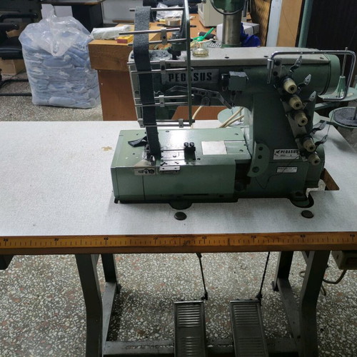 Automatic plate sewing machine used, requires three-phase power