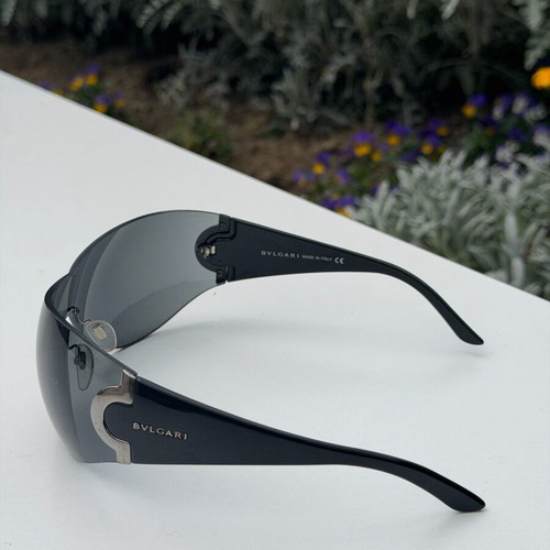 Bvlgari Mask sunglasses used, black and silver
