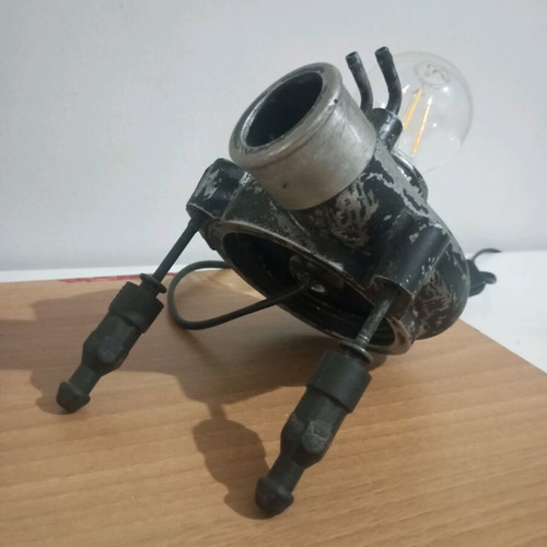 Desk lamp handmade from car turbocharger new