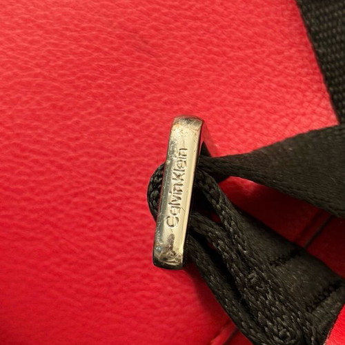 Calvin Klein backpack bag used, red