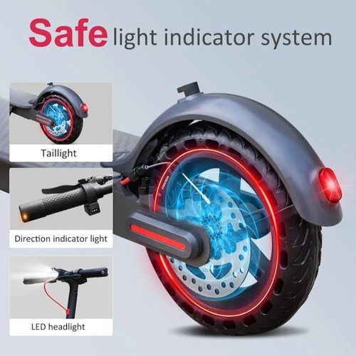 Sixfox TX01 electric scooter used with 8.5" solid tyres and 350W motor