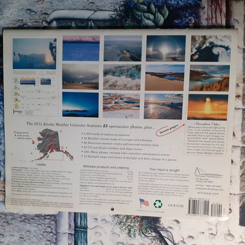 Alaska Weather Calendar 2011 used, hardcover