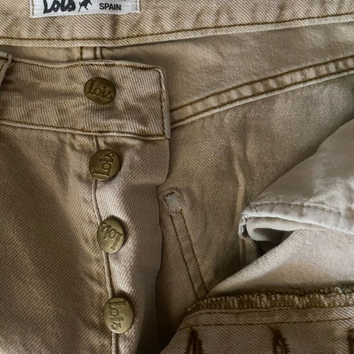 Lois jeans used, beige boyfriend style, size M