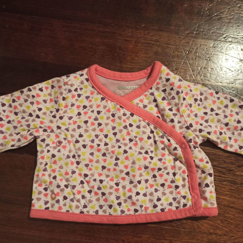 Orchestra baby set used for 1 month with blouse, jacket and romper