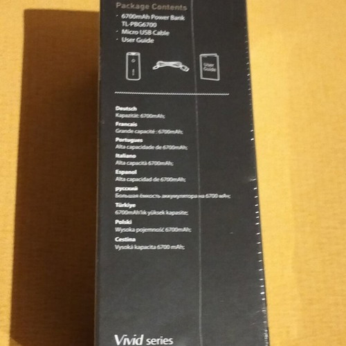 TP-LINK Vivid Series 6700mAh Power Bank, sealed