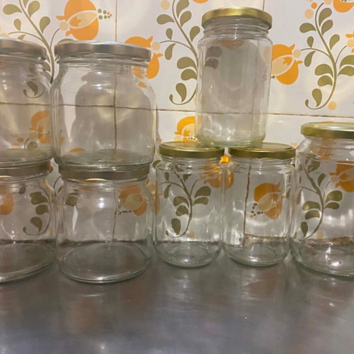 Kitchen items used, jars and storage containers set