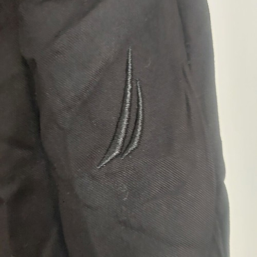 Nautica women's black fabric pants with elastic waistband, size small