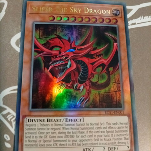 Yu-Gi-Oh! cards Slifer the Sky Dragon EGS1-EN001 set of 3 new