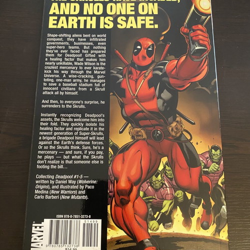 Deadpool Vol. 1 Secret Invasion Marvel comic 2009 new, English