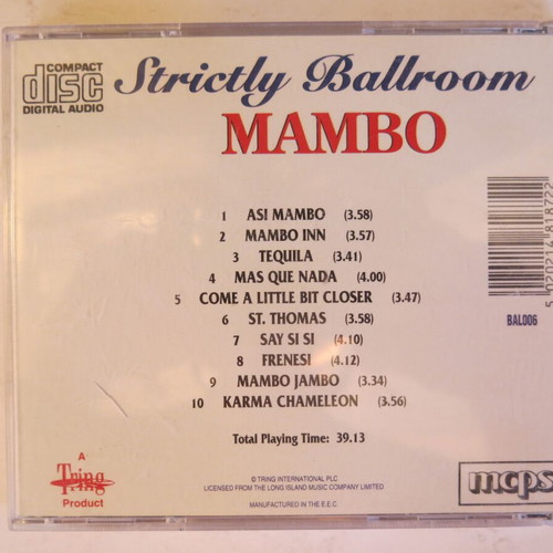 Strictly Ballroom 7 CD collection used by Francisco Montaro Ensemble