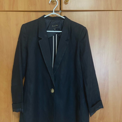 Massimo Dutti Black Summer Jacket Like New, Size 44