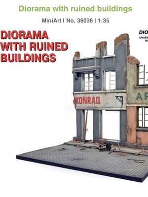 MiniArt 1:35 Diorama με κατεστραμμένα κτίρια καινούργιο