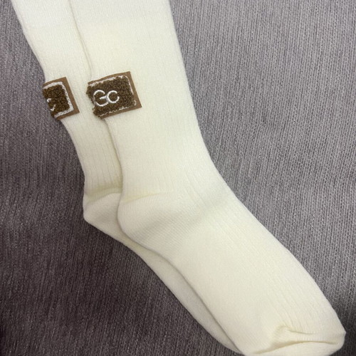 UGC socks new, white and beige