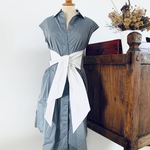 Ioanna Kourbela dress new, gray and blue, size small