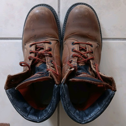 Harley Davidson boots used, brown leather, size 38