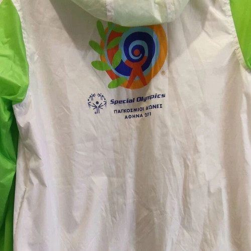 Special Olympics Athens 2011 volunteer shirt and jacket new with pouch