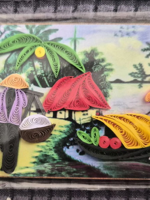 Vietnam fridge magnet new, paper quilling