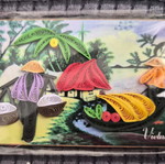 Vietnam fridge magnet new, paper quilling