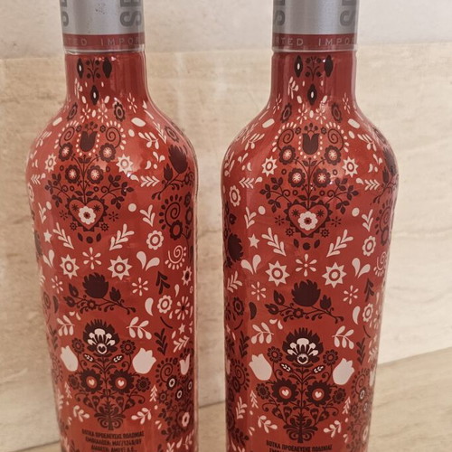 Serkova Vodka Xmas Edition 2021, like new, pack of 2 empty bottles