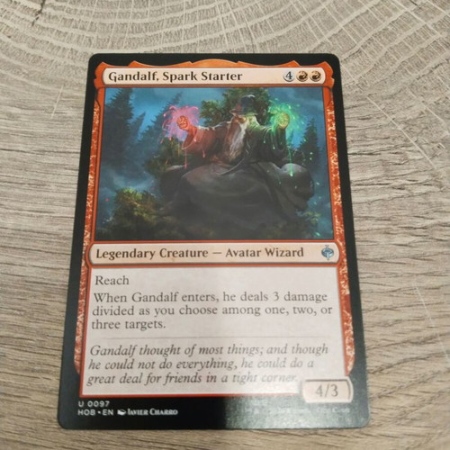 Magic the Gathering Gandalf, Spark Starter card