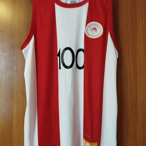 Olympiacos 100 Years Basketball Jersey new, size Large