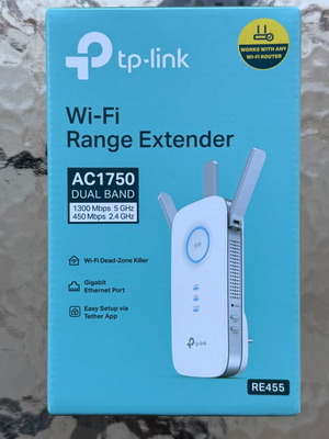 TP-link AC1750 Dual Band Wi-Fi Range Extender RE455