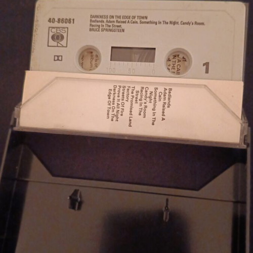 Bruce Springsteen Darkness on the edge of town cassette tape used